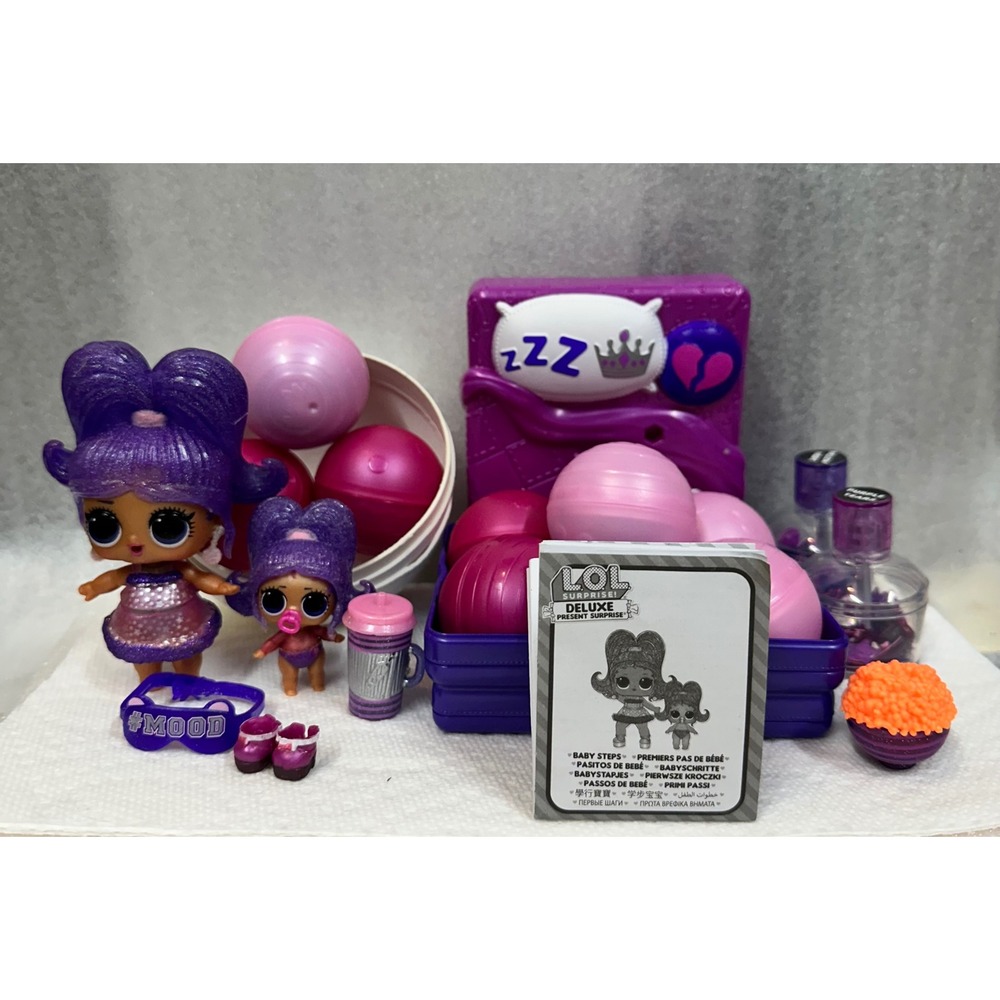 LOL Surprise Deluxe Present Surprise Dolls Purple Glitter Hair Fashion Toy‎ Kids